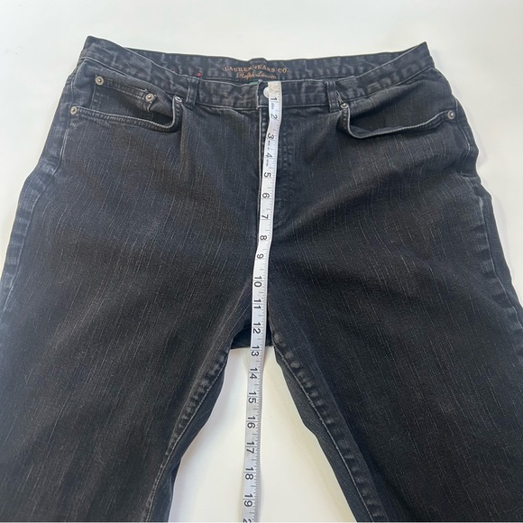 Dark/ Black Wash Ralph Lauren Straight Leg Jeans Size 16 - Picture 9 of 12